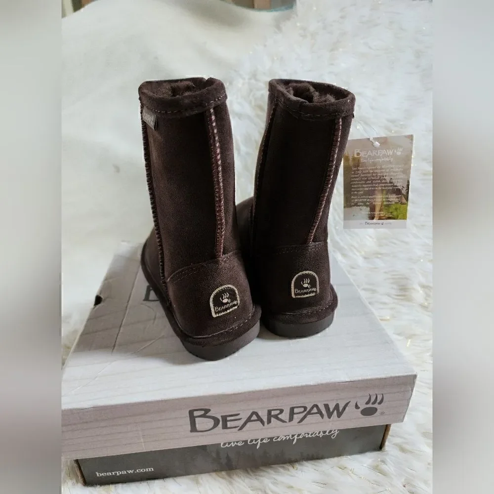 BEARPAW Emma Tall Youth Boots Size 4